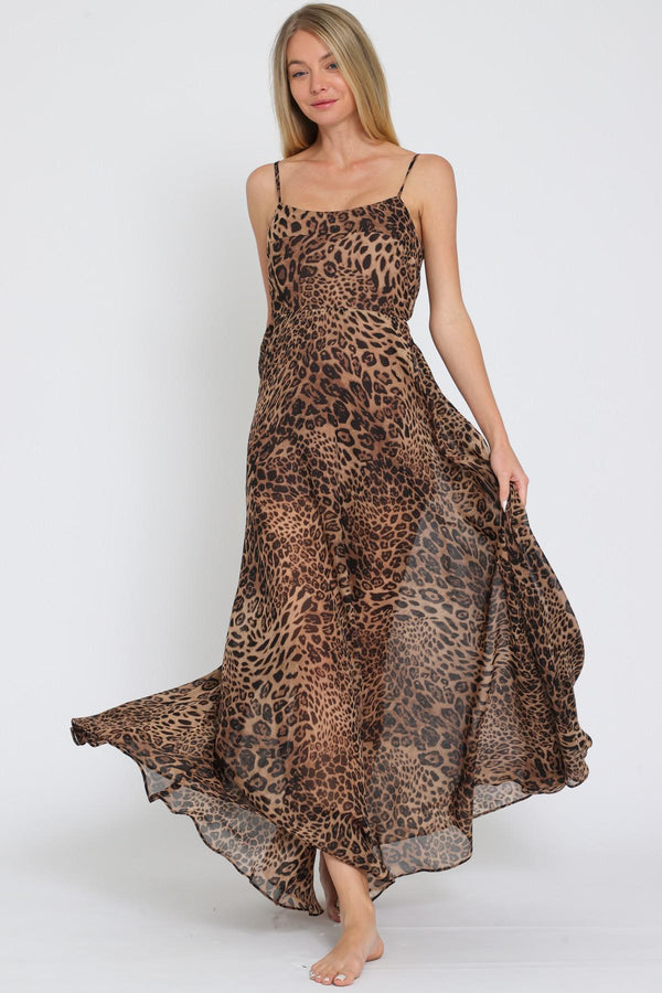 LEOPARD MAXI DRESS AAKAA 31200