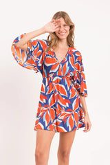 LEAVES MINI DRESS RIO DE SOL