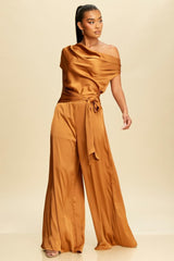 BAYONNE SATIN JUMPSUIT  10926