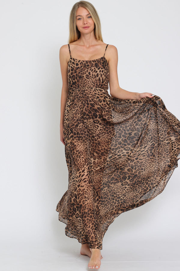 LEOPARD MAXI DRESS AAKAA 31200