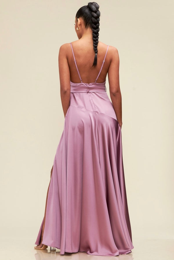 DRESS MAXI AMALFI SATIN