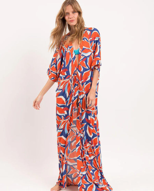 LEAVES MAXI COVER UP RIO DE SOL