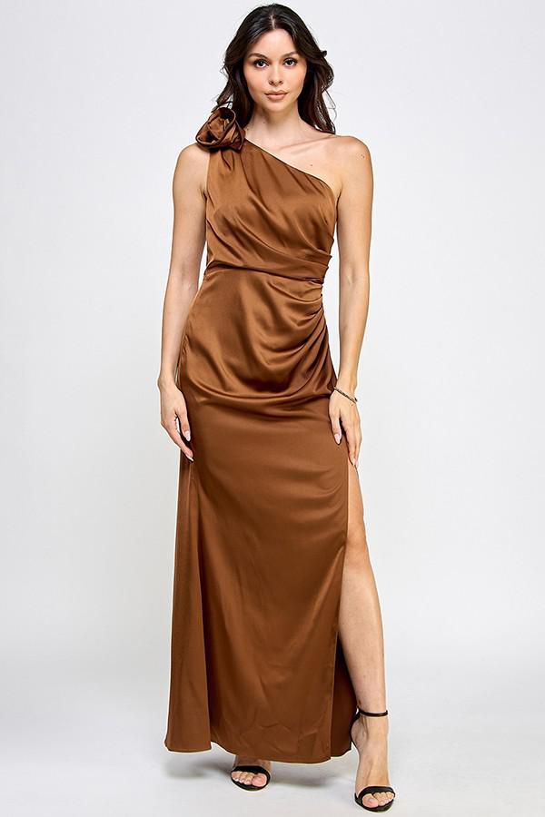 SATIN MAXI DRESS 41771