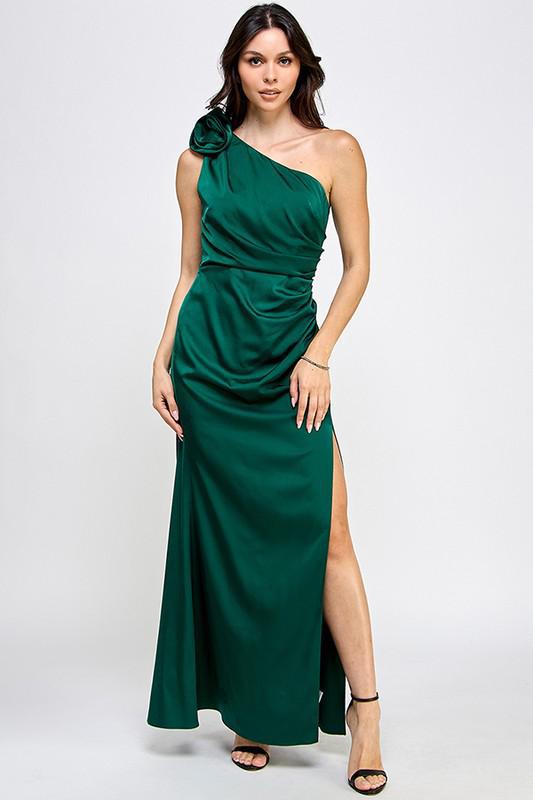 SATIN MAXI DRESS 41771