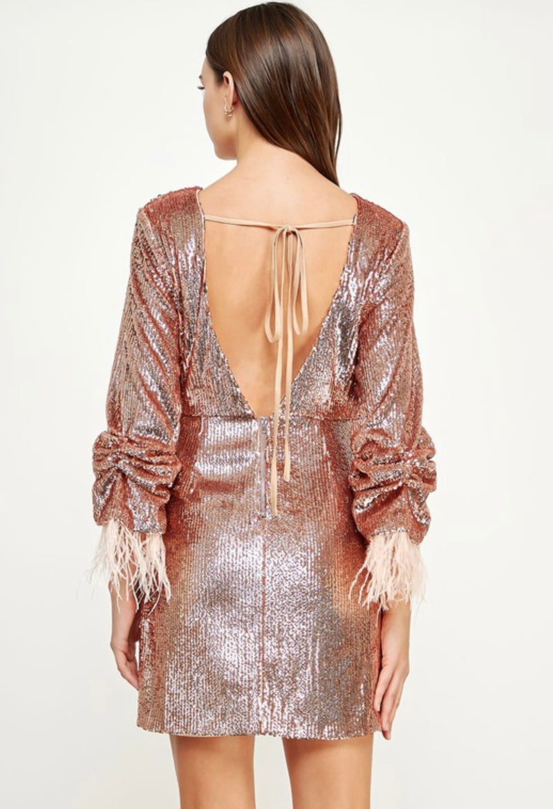 MARIANNE MINI DRESS SEQUIN